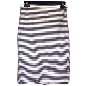 2/$30 The Limited - Gray & White Striped Stretch Pencil Skirt – Size 0